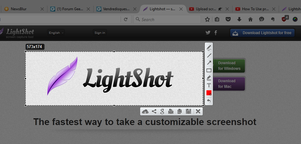 Lightshot (capture tools)