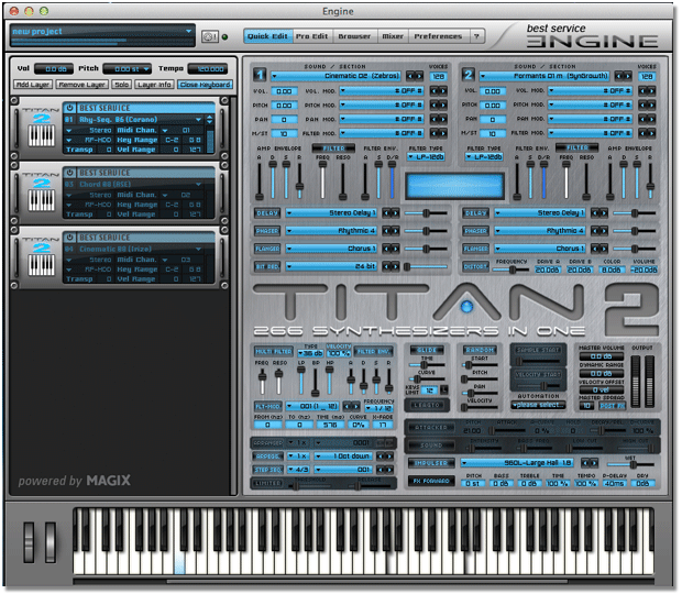 Titan 2 interface