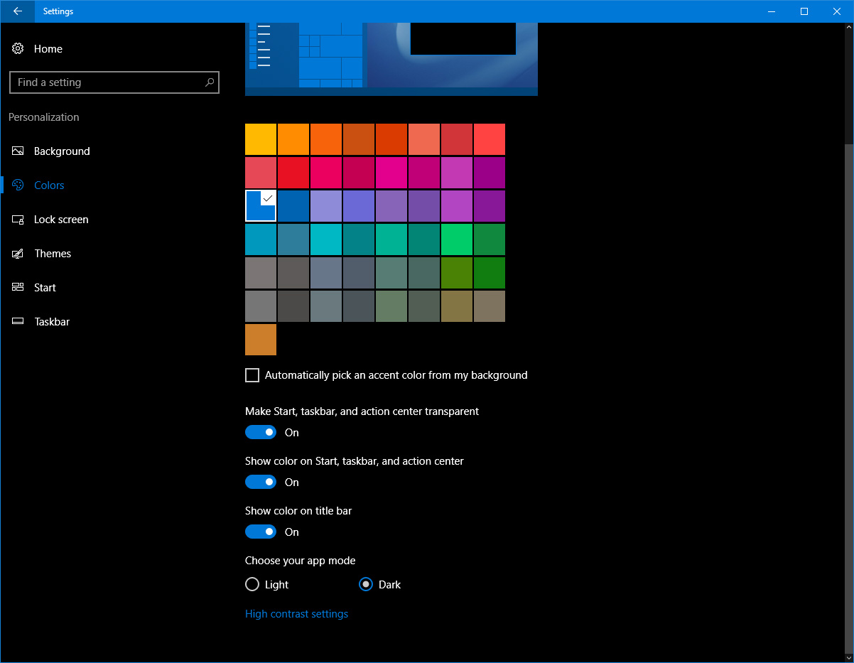 Windows 10 (Dark Theme)