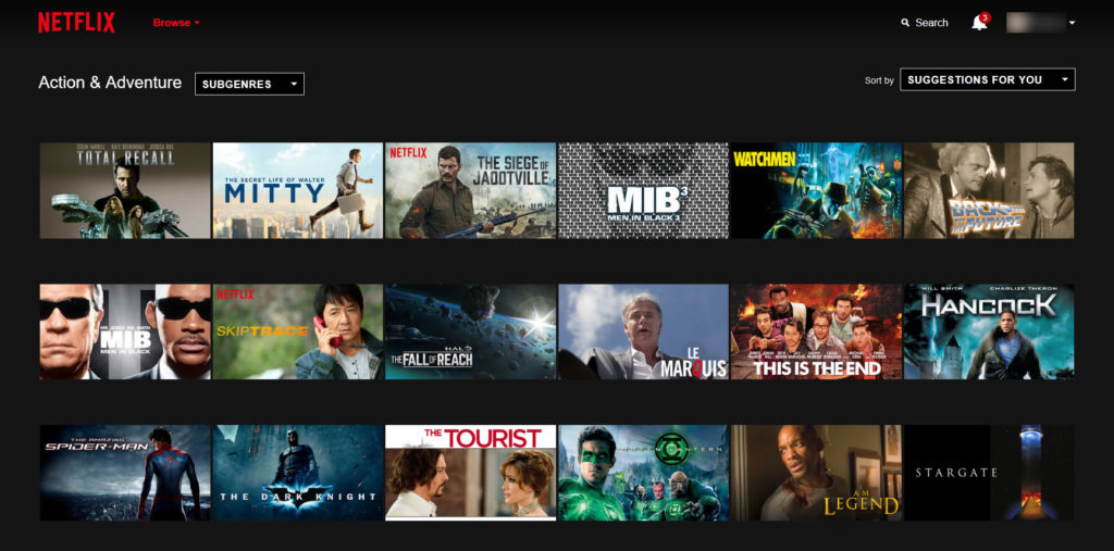 Netflix (catégories)