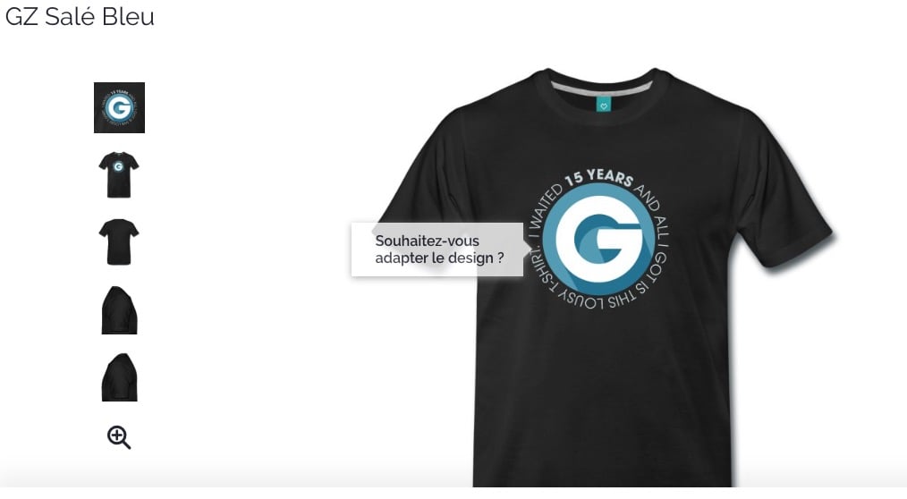 Boutique GZ - T-Shirt custo GZ