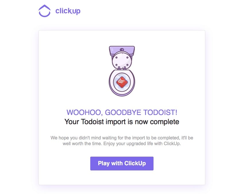 ClickUp import Todoist