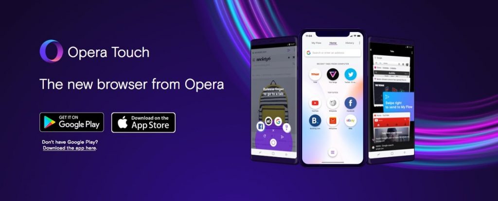 Opera Touch Banner