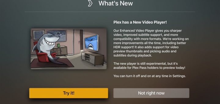 plex new video player